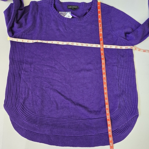 Lane Bryant Purple Pullover Knit Sweater Womens 18/20 Long Sleeves Jumper Tunic - Picture 6 of 7